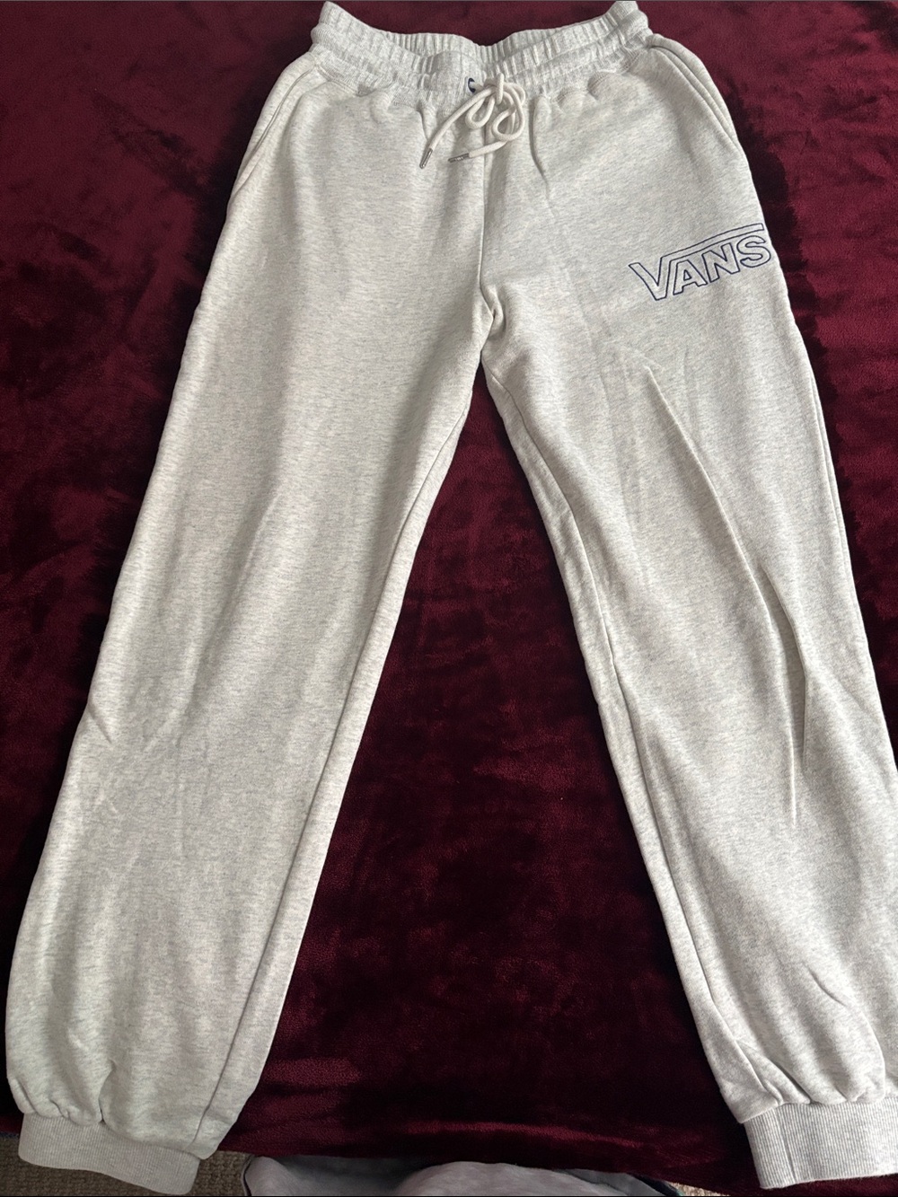 Vans Light Gray Logo Sweatpants